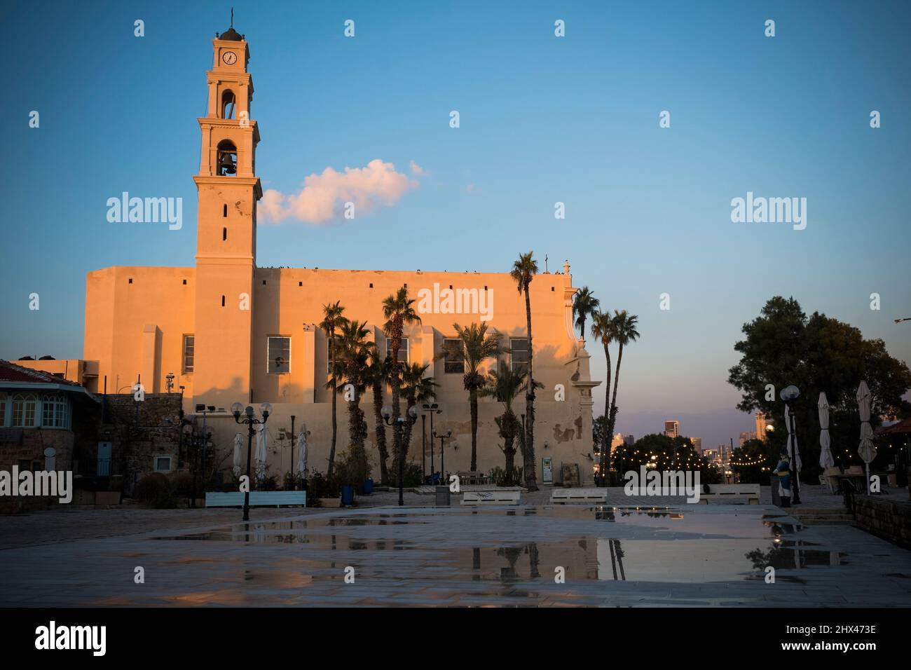 St Peter's Church in Jaffa in the old town by Tel Aviv Stock Photo