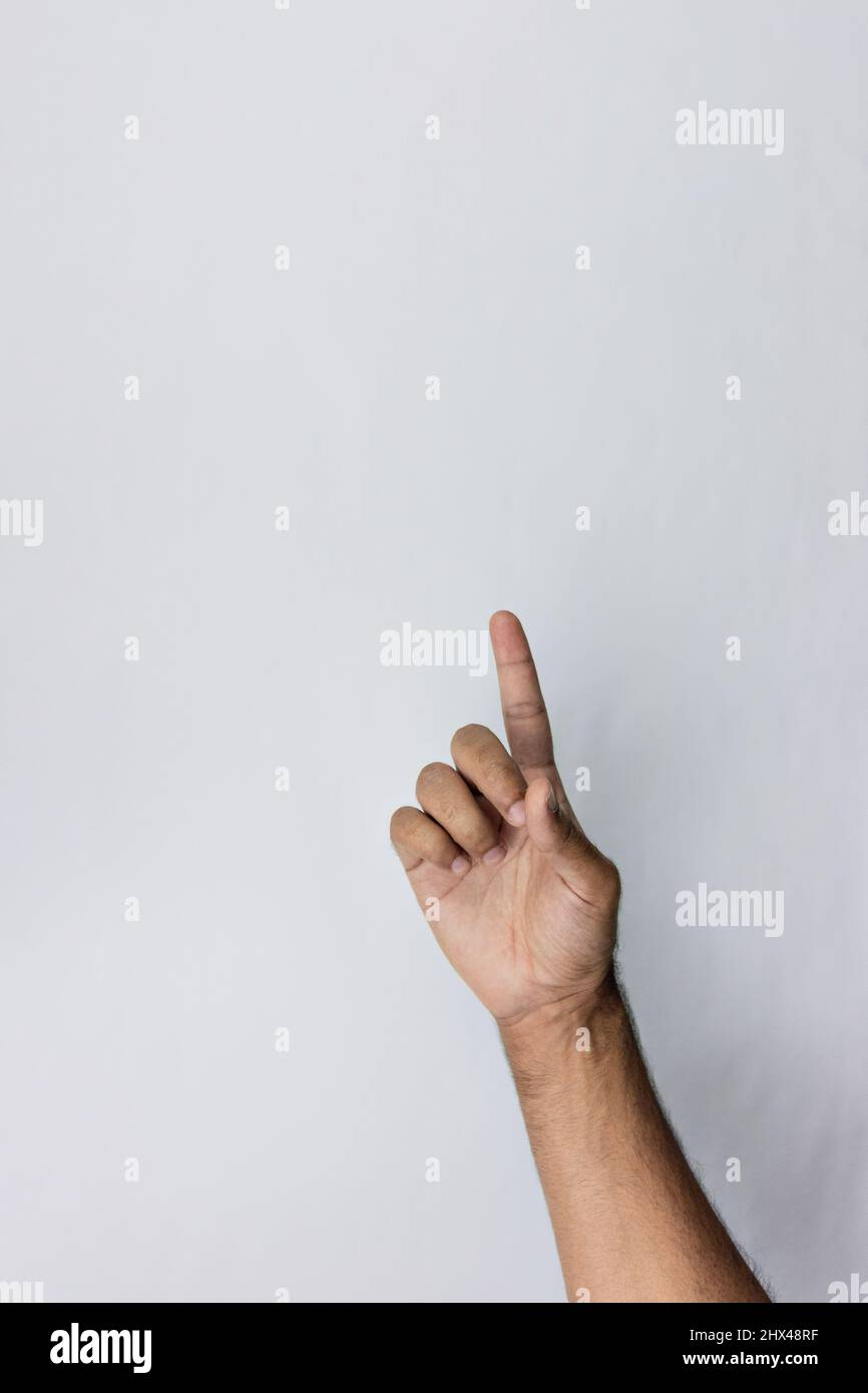 Male hands isolated on white Stock Photo - Alamy