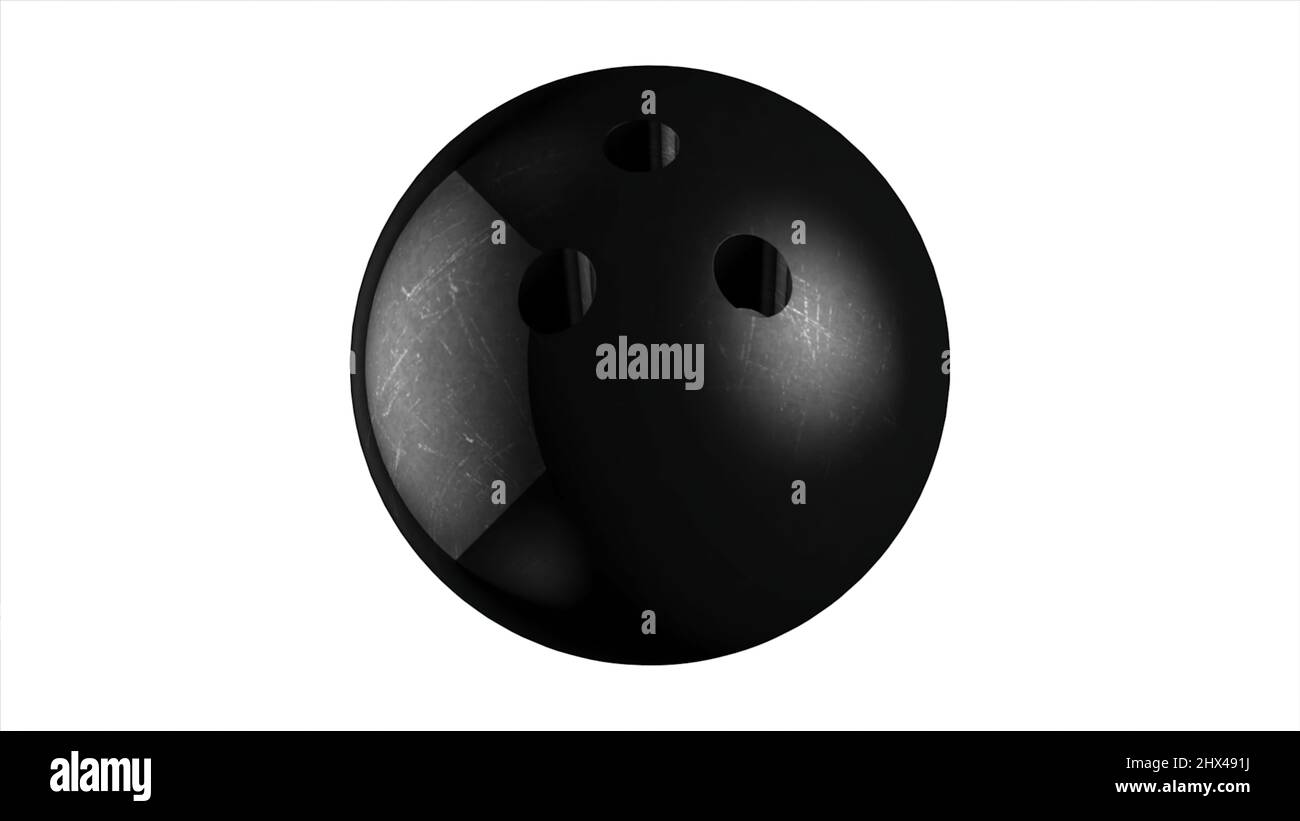 Black Bowling Ball with Holes. Bowling, ball Stock Photo Alamy