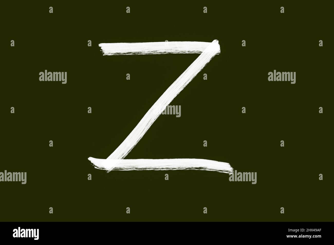 Z symbol and letter symbol, sign and pictogram used by Russian army