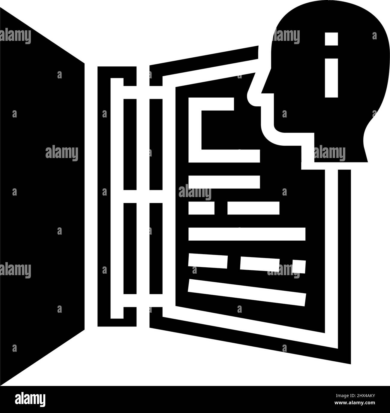personal information glyph icon vector illustration Stock Vector Image ...