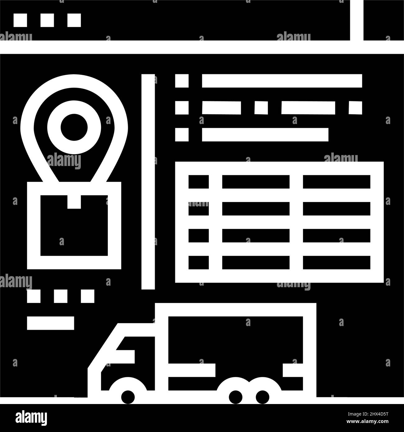 shipment trends report glyph icon vector illustration Stock Vector ...