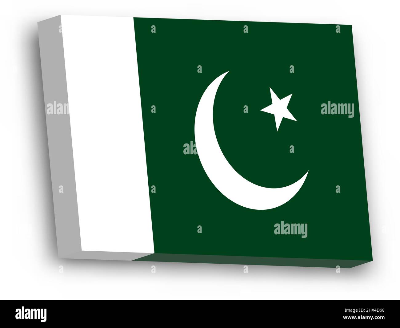 3D vector flag of Pakistan Stock Vector