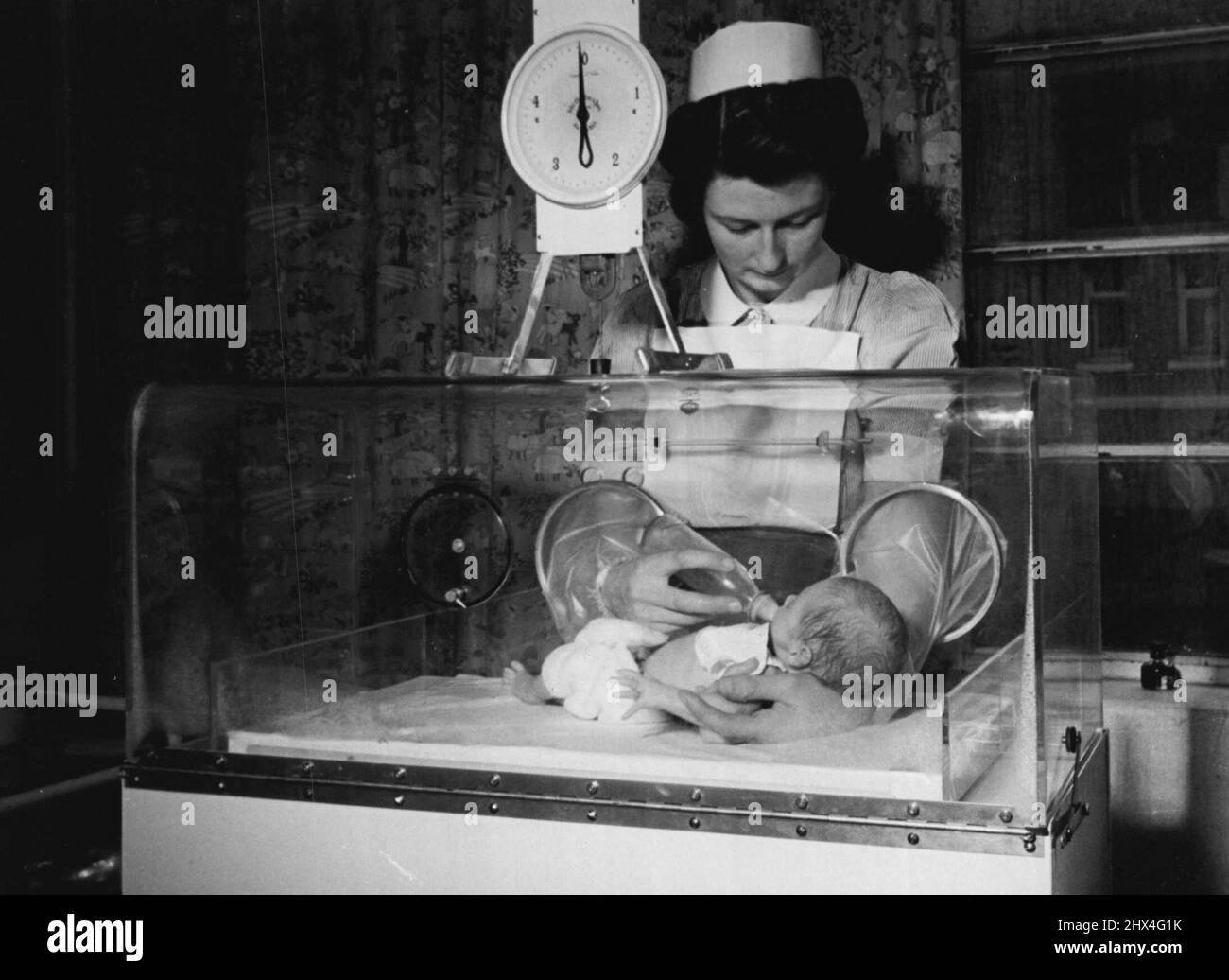Incubator Baby... This incubator, sent as a gift to Princess Elizabeth