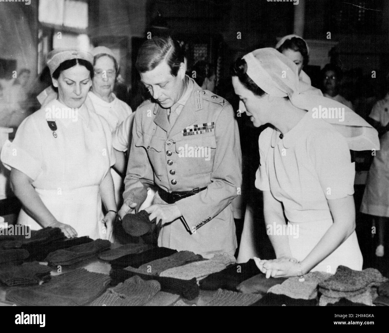 Duke & Duchess Of Windsor Scenes 1942-43-44-45. January 27, 1942. (Photo by Acme Newspictures Inc). Stock Photo