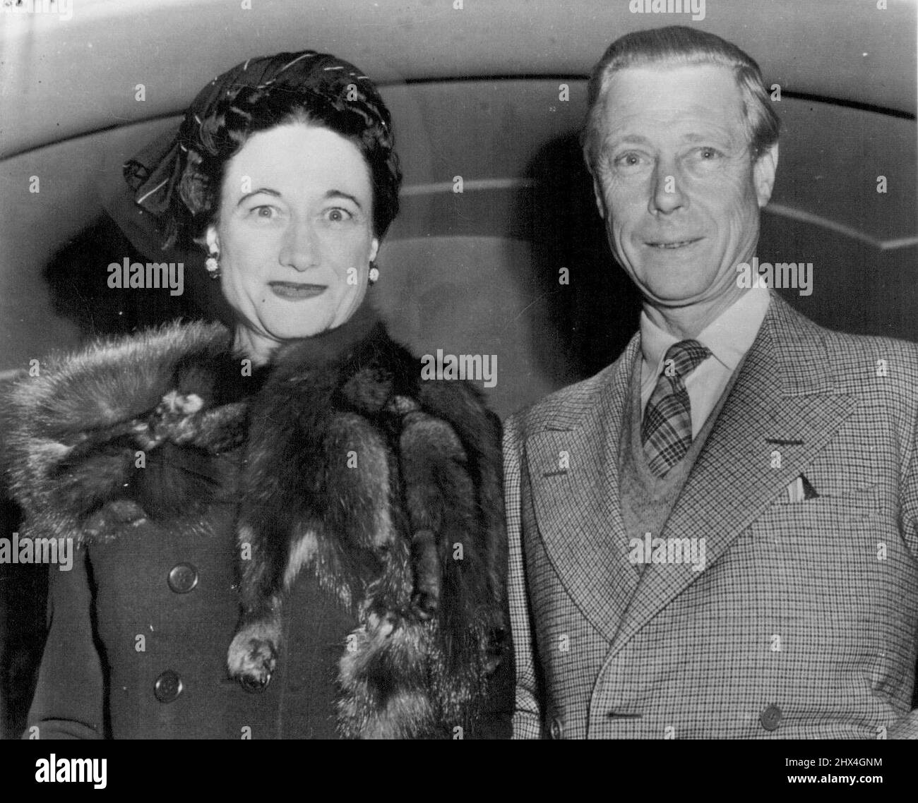 Duke and duchess of windsor france hi-res stock photography