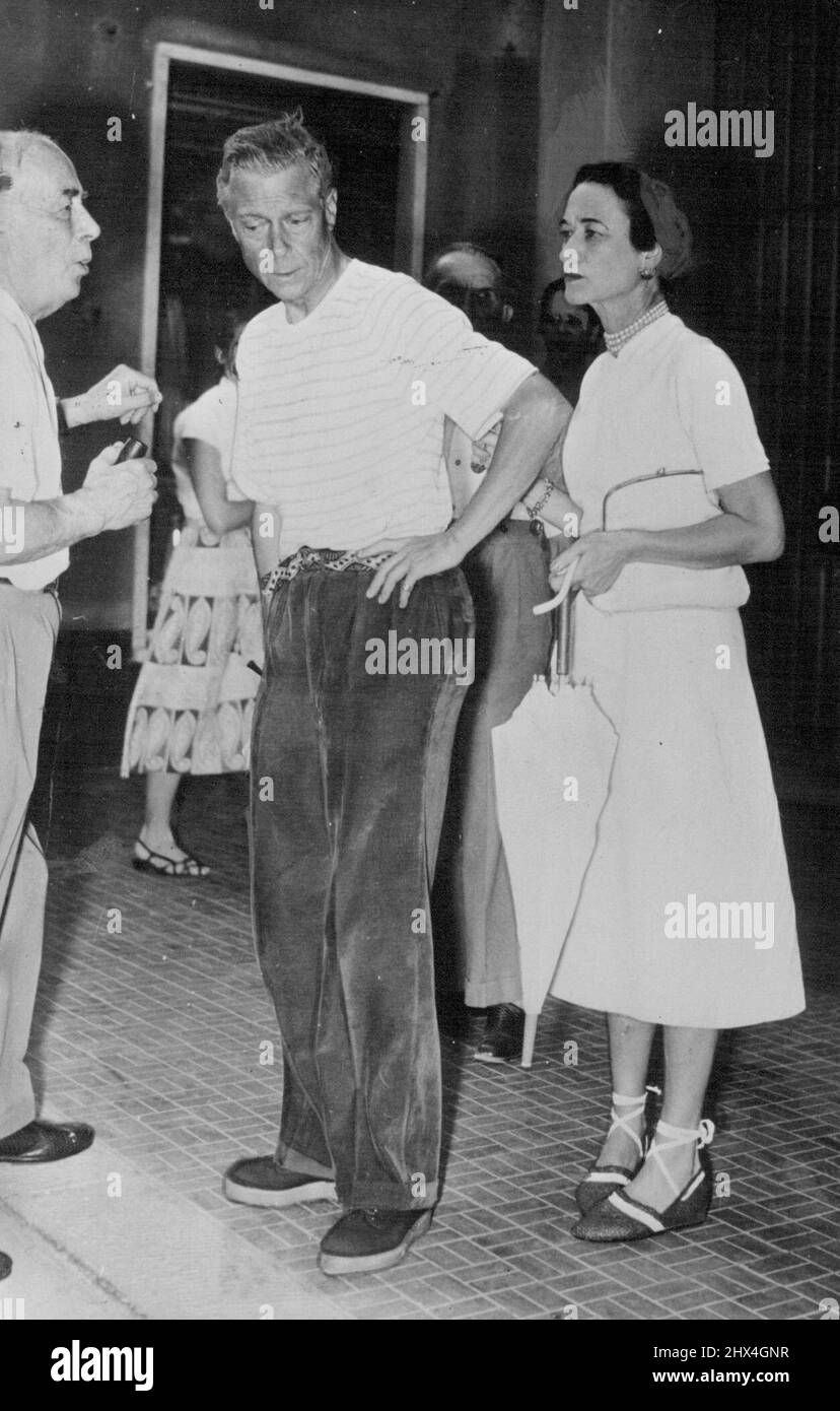 The Windsors Holiday in Italy The Duke and Duchess of Windsor are