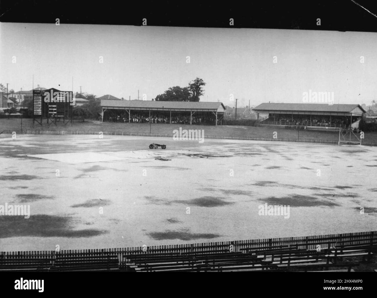 The Brisbane Cricket Ground looked more like an aquatic arena than a