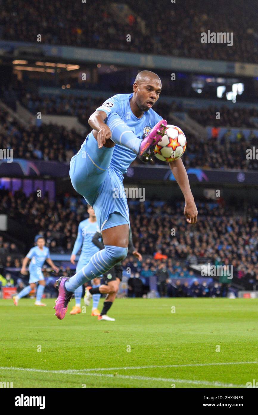 Fernandinho #25 of Manchester City during the game in, on 9/15