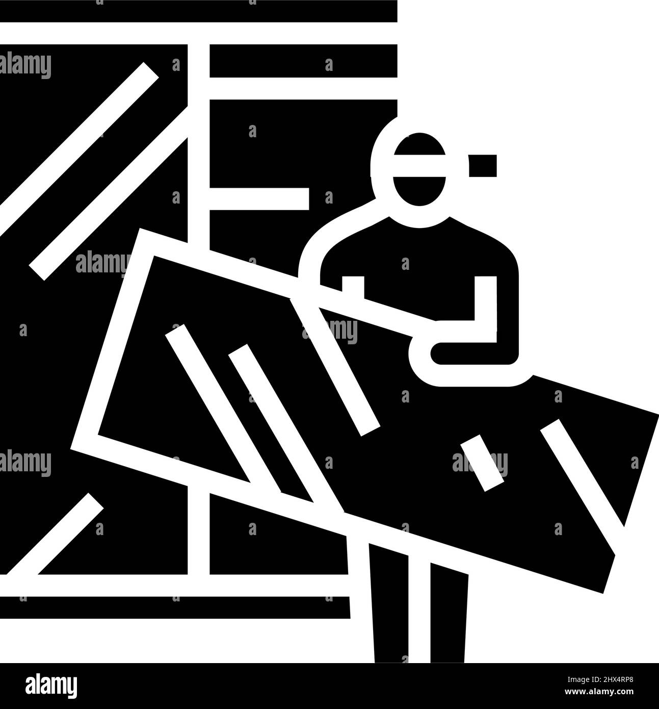 furniture assemblers glyph icon vector illustration Stock Vector Image ...