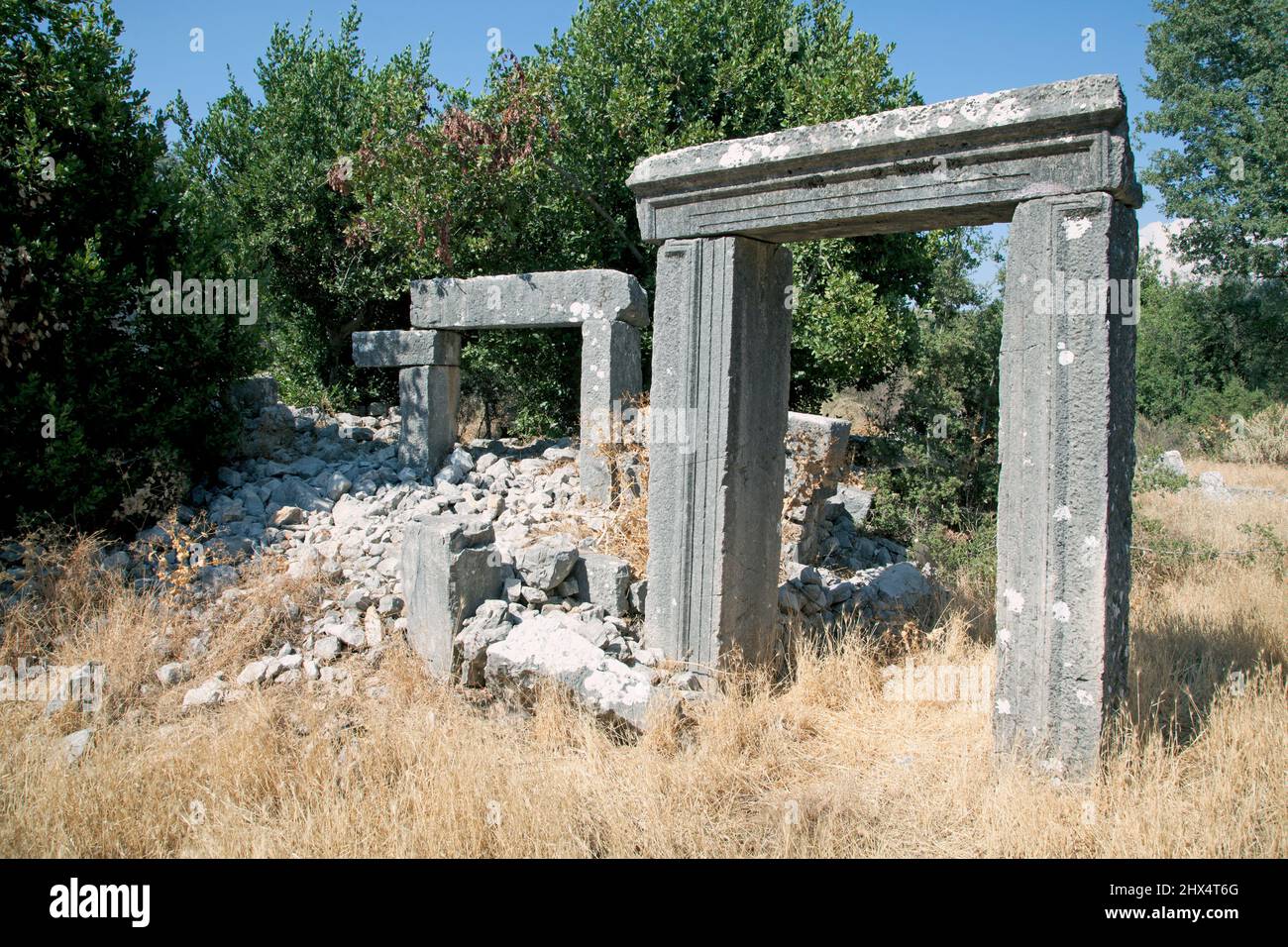Turkey, near Kalkan, ruins at Sidyma Stock Photo Alamy