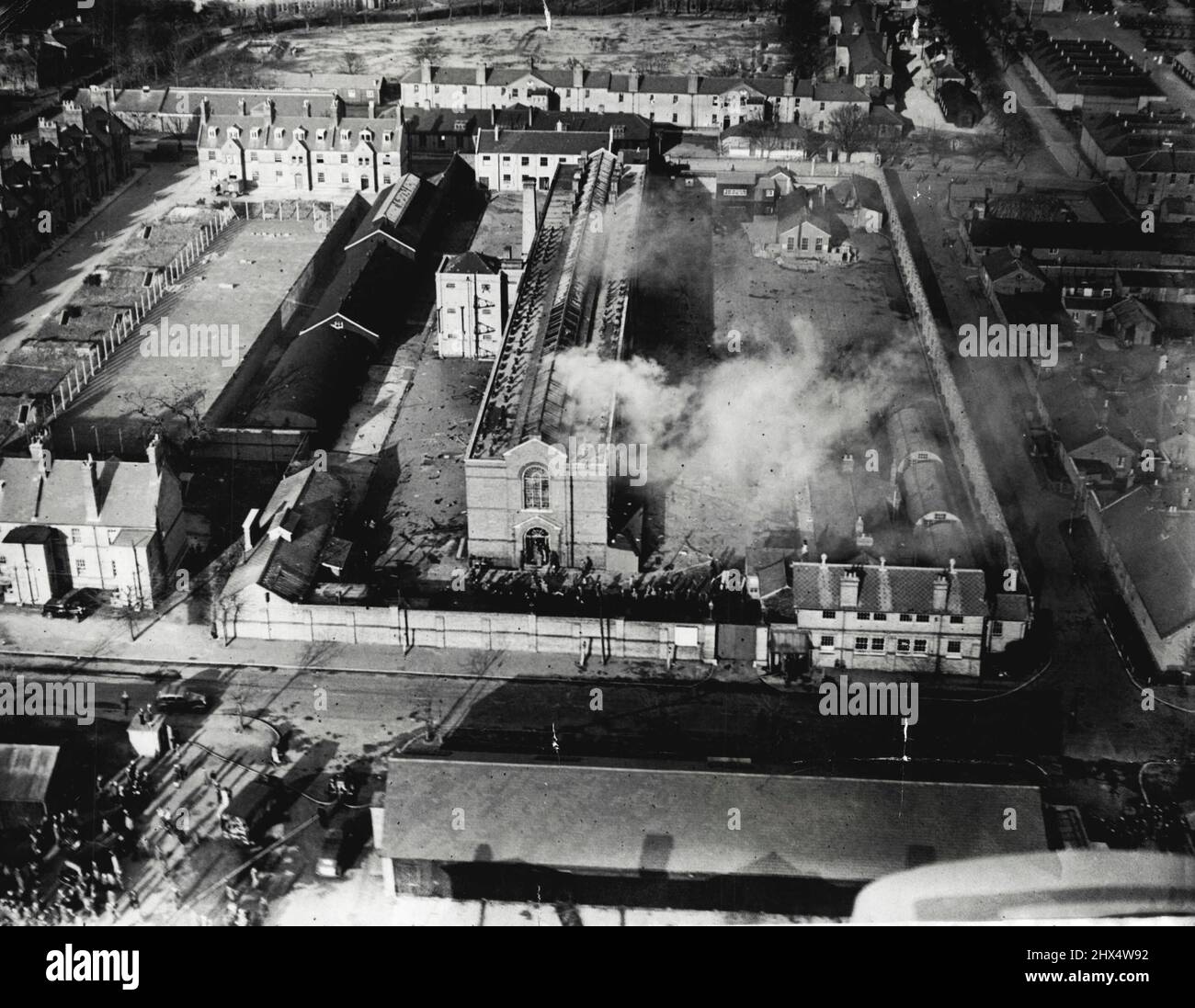 War prison barracks view hi-res stock photography and images - Alamy