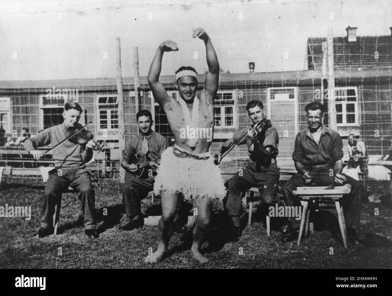 Camp band at Stalag XVIII A. October 16, 1943. Stock Photo