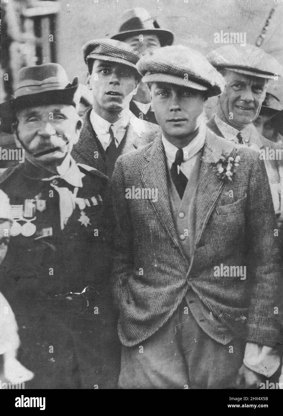Edward, Prince of Wales, later King Edward VIII, won great popularity during his tour of Australia in 1920. February 16, 1936. Stock Photo