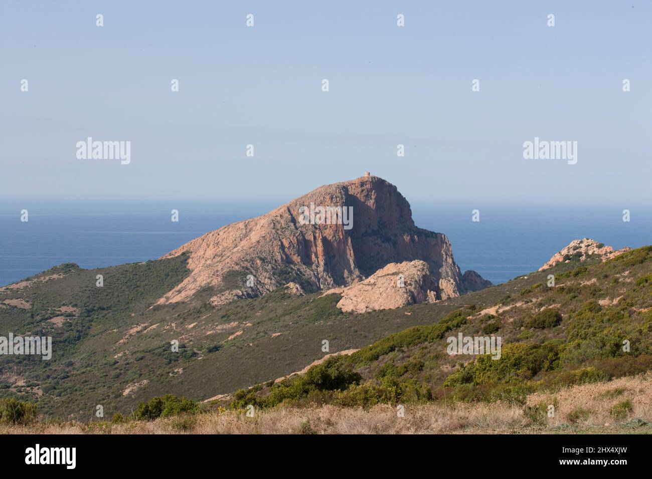 France, Corsica, Golfe de Porto, Capu Rosso Stock Photo