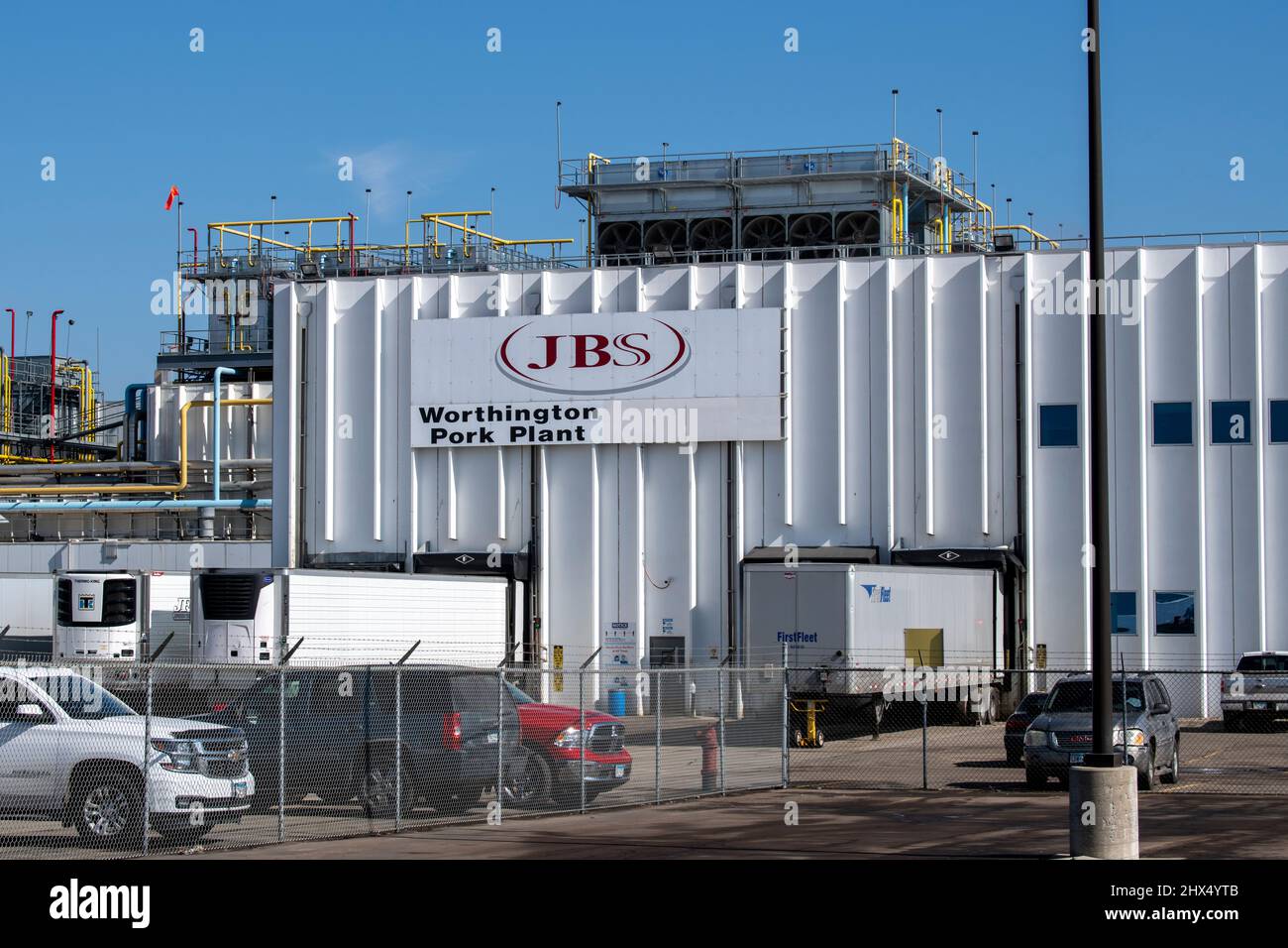 Worthington, Minnesota. JBS pork plant. It is the second largest fresh
