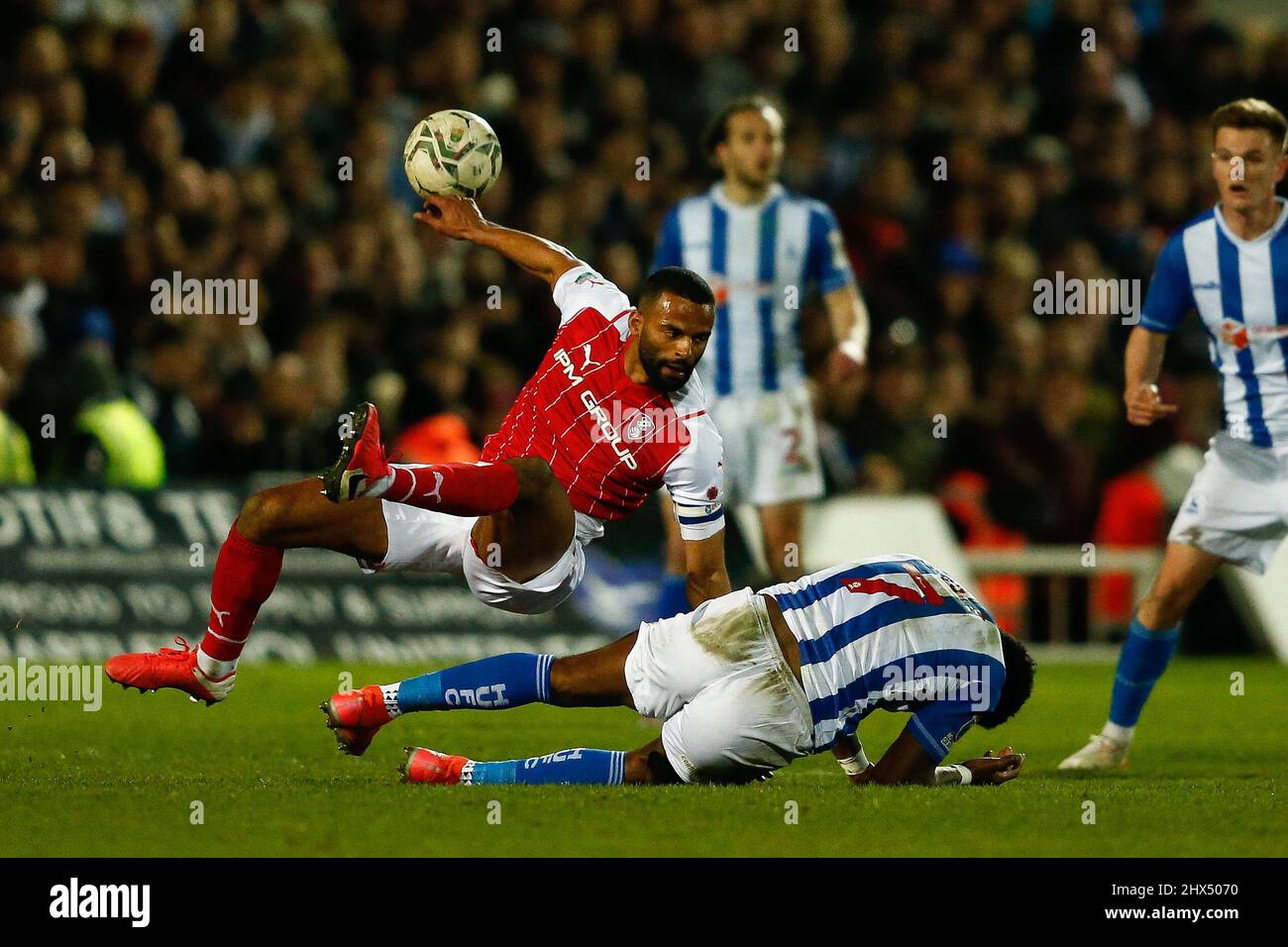 Hartlepool V Rotherham Rotherham United's Michael Ihiekwe and Hartlepool United's Omar Bogle ...