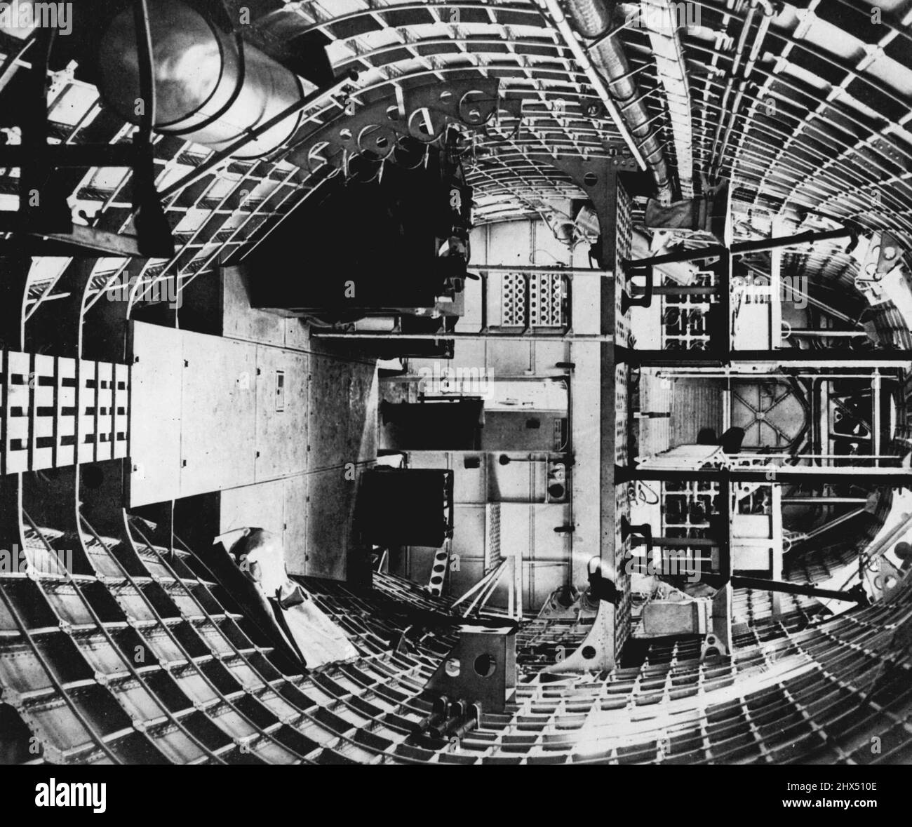 R.A.F. Interior of Sunderland flying boat. July 31, 1939 Stock Photo ...