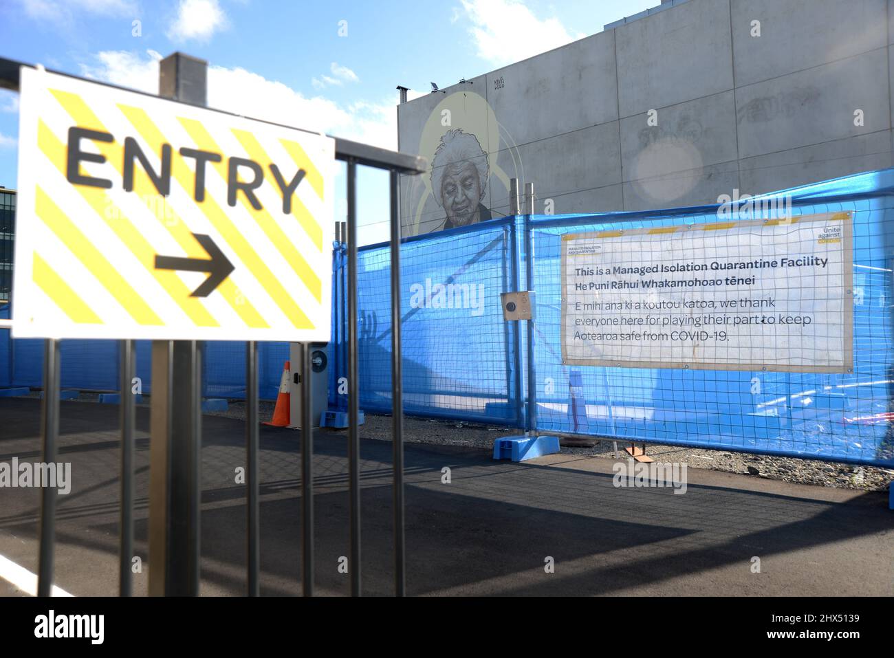 CHRISTCHURCH, NEW ZEALAND, MARCH 1, 2022 A managed isolation