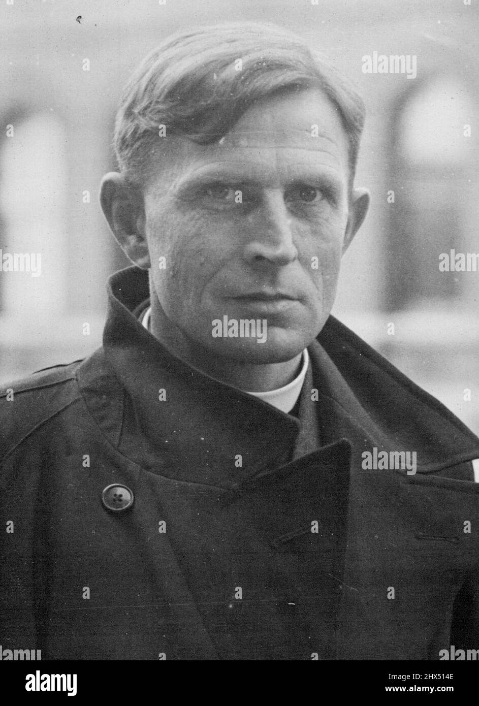 Rev. Michael Scott - Eng. Parson Opposed to Racial Discrimination. January 26, 1950. (Photo by Reuterphoto). Stock Photo