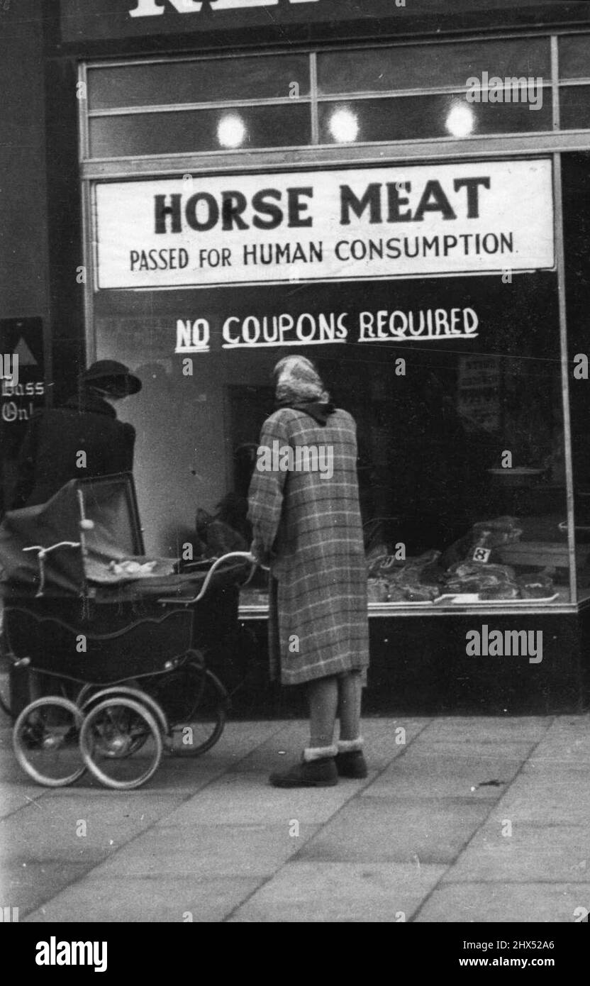 No Coupons For This Meat. Horse meat which has been passed for human consumption is now