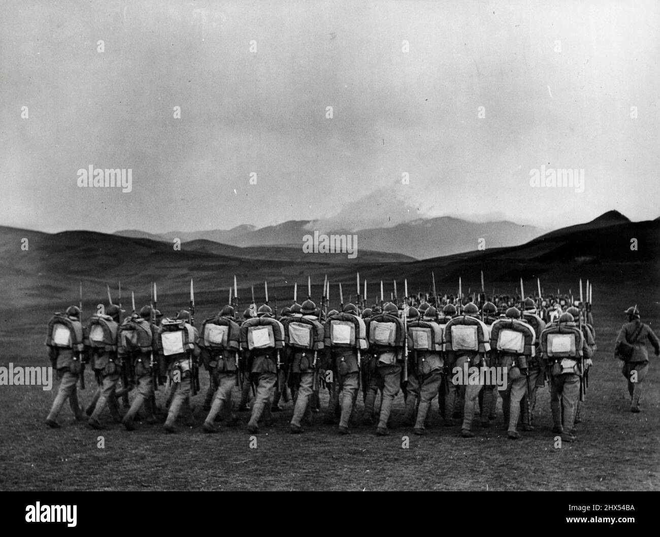 Turkish Infantry. July 01, 1940. (Photo by Margaret Bourke-White, Life Magazine). Stock Photo