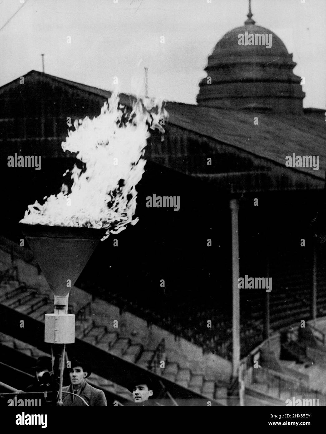 The Olympic Flame Ready At Wembley The Olympic Torch which will burn
