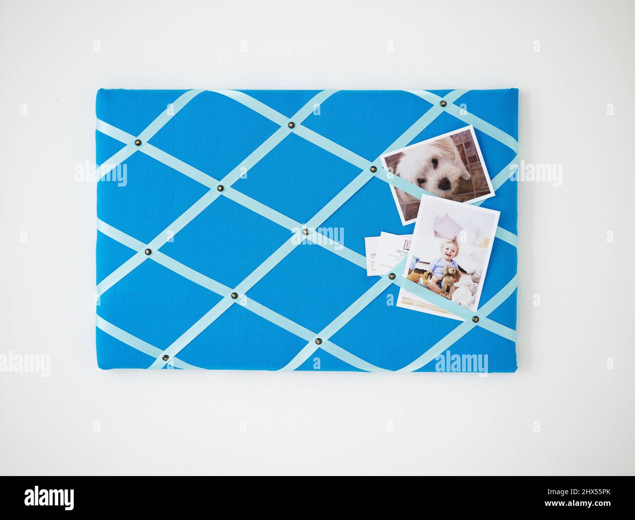 Upholstered notice board Stock Photo Alamy