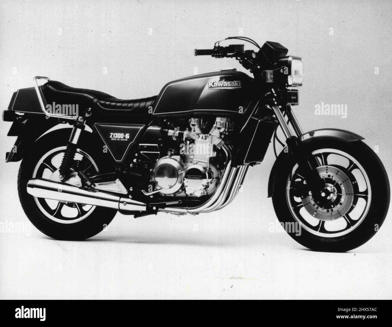 KSM14 - Kawasaki's 1984 model, six cylinder Z1300 is fitted with digital fuel injection. June 17, 1941. Stock Photo