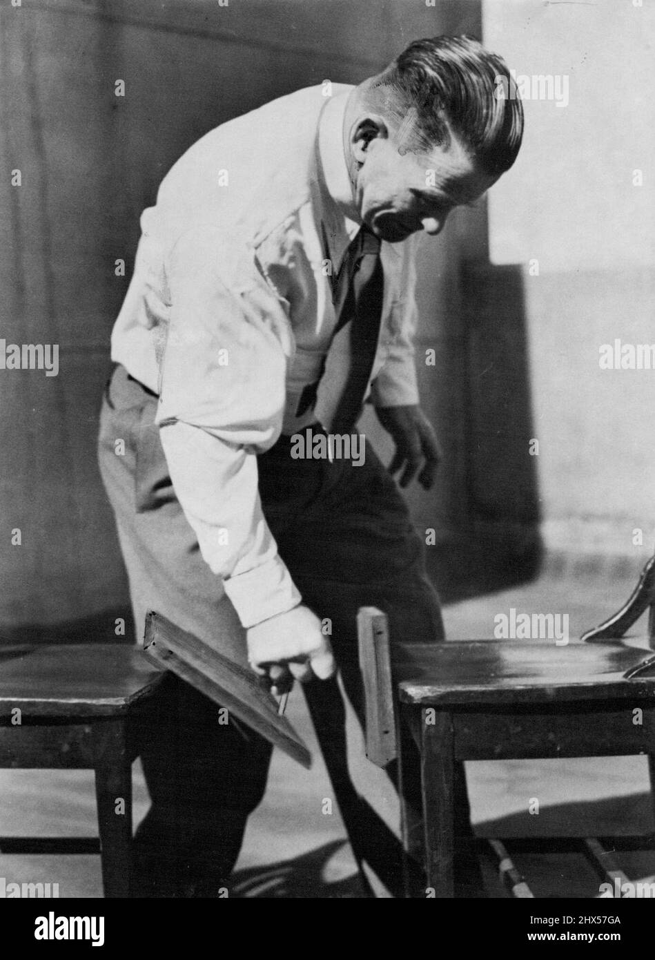 Don Athaldo - Australian Strongman. August 17, 1949. Stock Photo