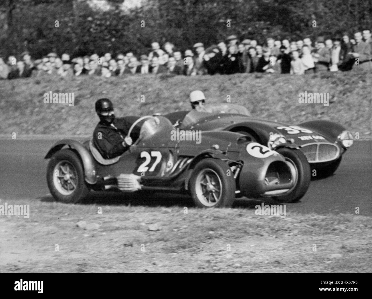British Empire Trophy Race - T.A.D. Crook in a cooper-Bristol who led ...