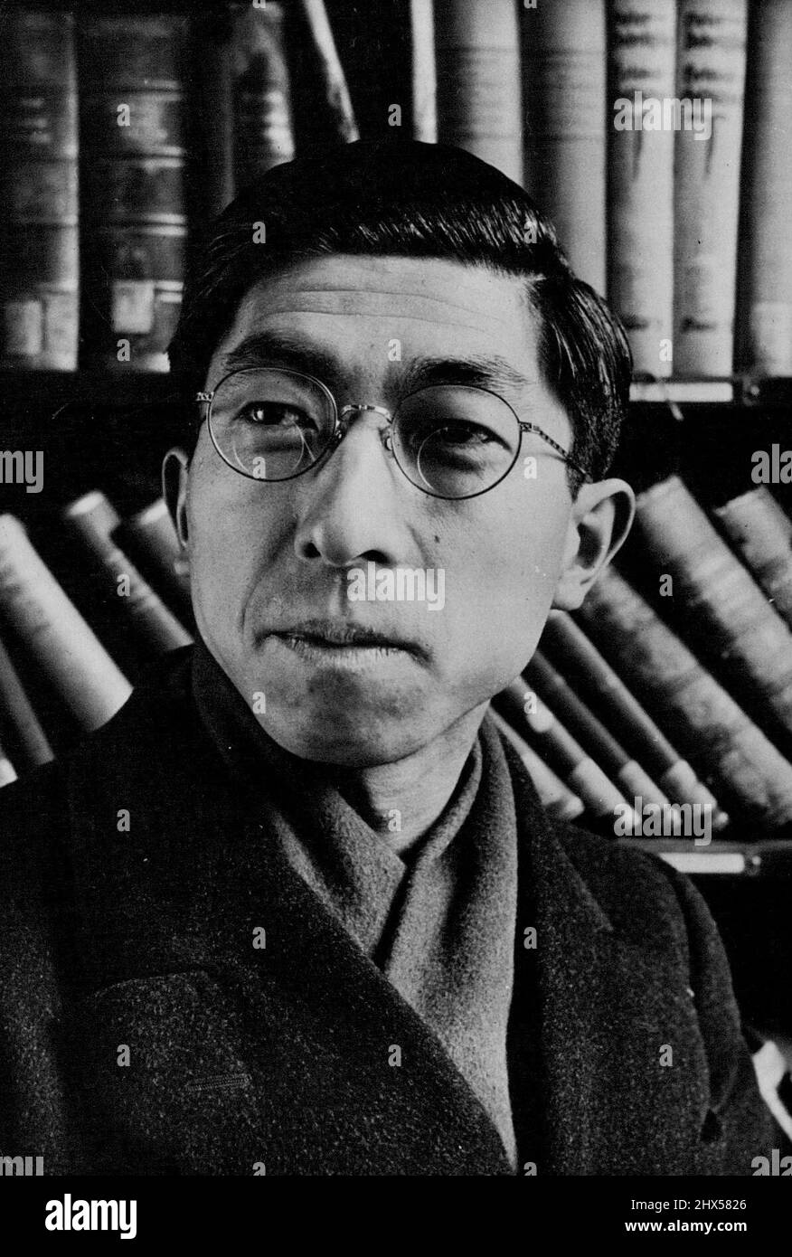 Prince Mikasa Of Japan -- Third and youngest brother of Emperor Hirohito, was major in the Jap. Army during war, now a student at Imperial University, Tokyo. Regarded as 'brainiest man in the Imperial family'. July 25, 1949. (Photo by Camera Press). Stock Photo