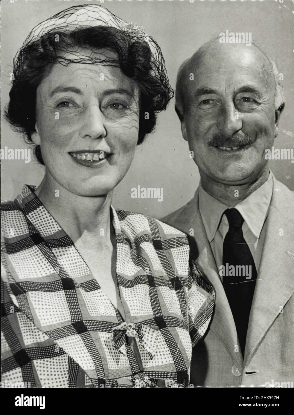 Chaiman of wallowed chocolate firm. Mr. L. J. Cadbury, arrived in Sydney by air today with his wife to visit the Cadbury factories for the first time since they were established here 30 years ago. Mr. Cadbury is a director of the bank of England. November 03, 1951. Stock Photo
