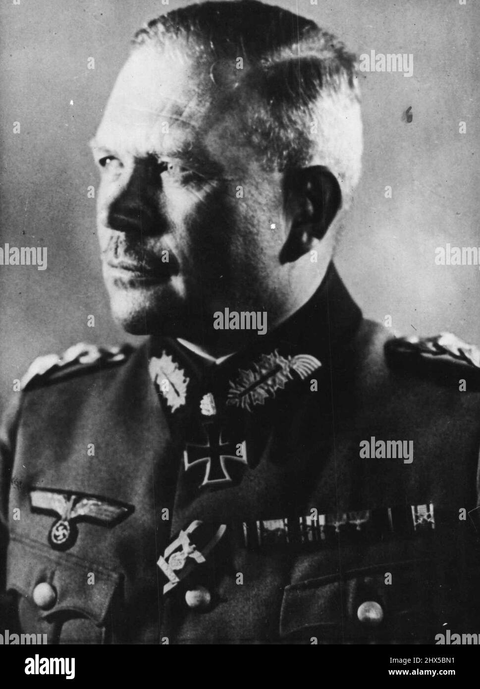 Former German Army Chiefs. General Guderian. November 9, 1951. (Photo by Camera Press). Stock Photo