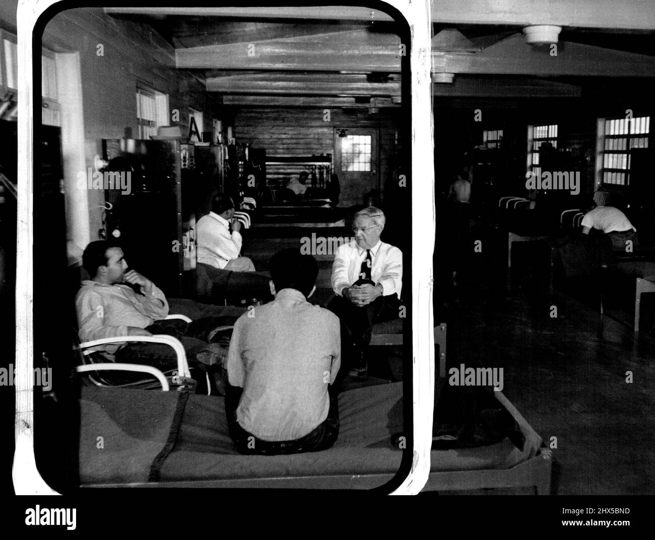 Prisoners sleep in armystyle dormitories at Chino prison. They can