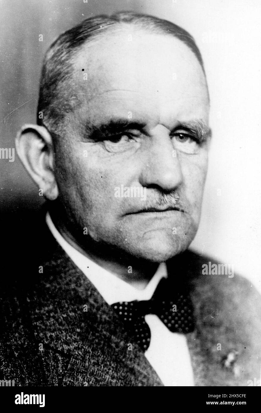 General A.D. Faupel, who is to be Franco's Charge D'Affaires in the Government at Salamanca. General Faupel was until now, Leader of the Ibero-American Institute and for a long time President of The German Spanish Society. General A.D. Faupel. November 23, 1936. Stock Photo