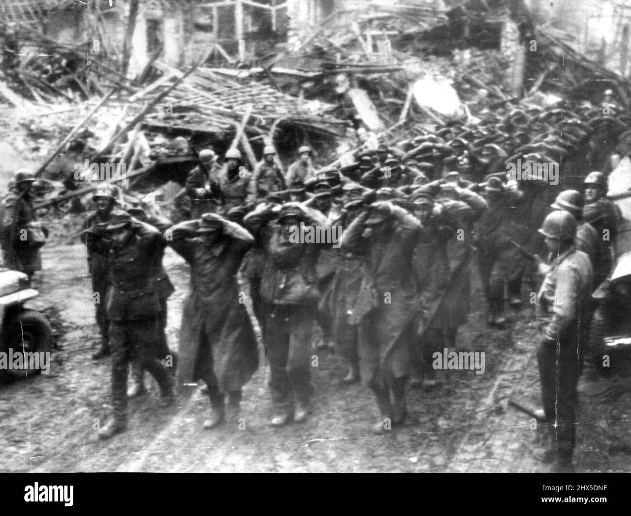 German Prisoners, Captured in Germany Germany War Files. January 1