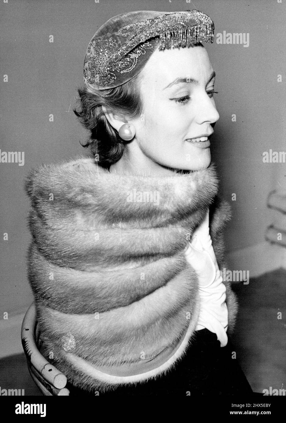 Jean Dawnay English Fashion Model. September 10, 1952 Stock Photo Alamy