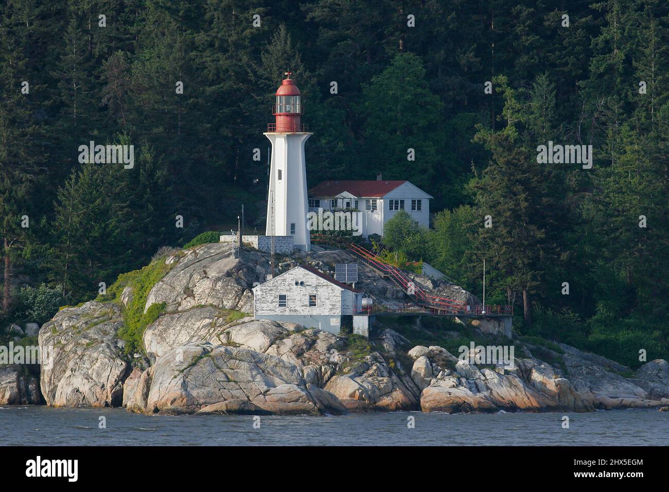 Point Atkinson Lighthouse, Vancouver, British Columbia, Canada Stock Photo