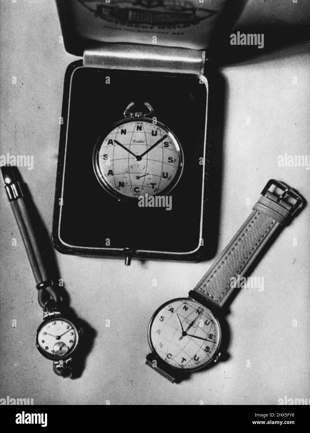 Swiss Gift To His Holiness The Pope. At top the Presentation watch