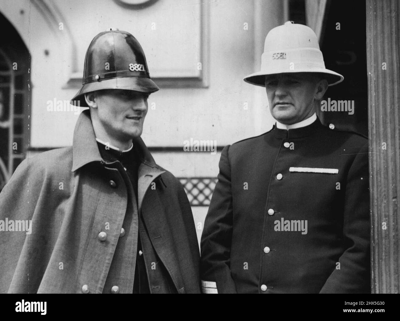 Victorian police helmet hi-res stock photography and images - Alamy