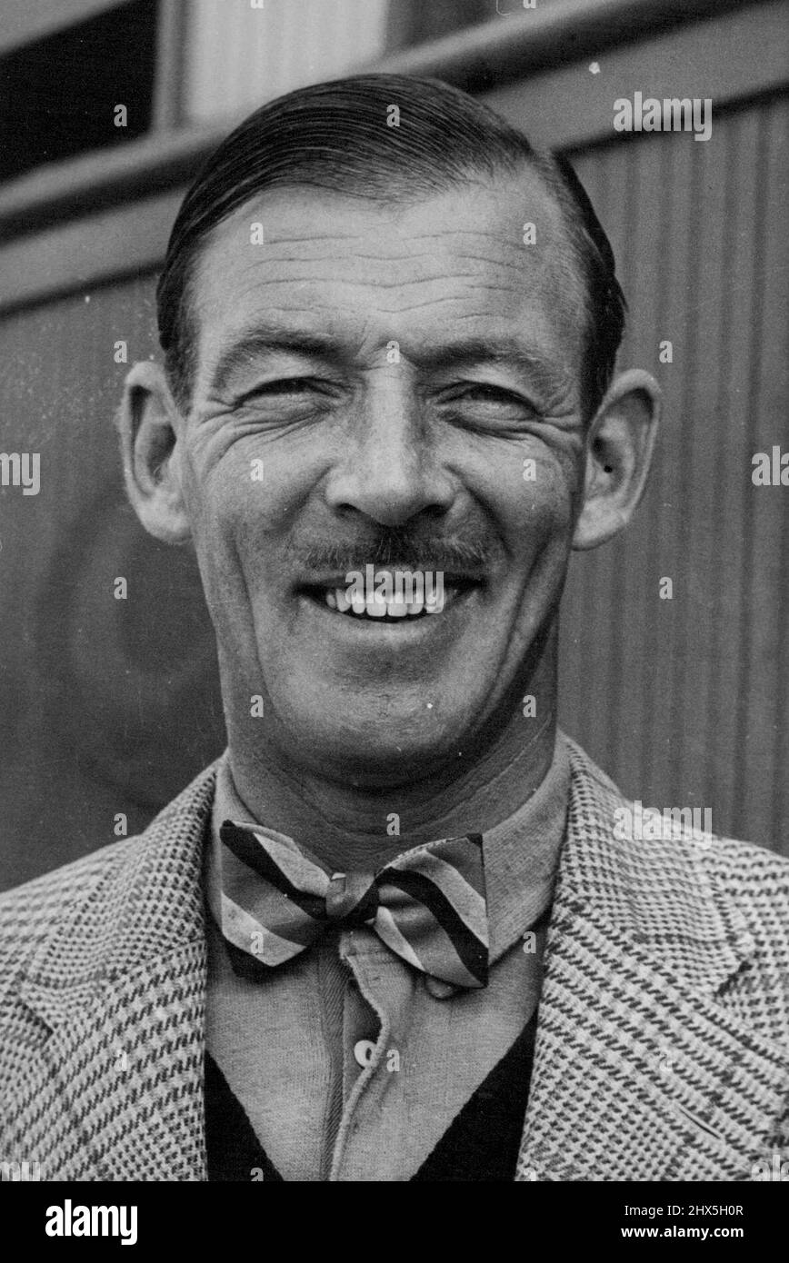 Peter Smith wearing his bow tie. October 29, 1946. Stock Photo