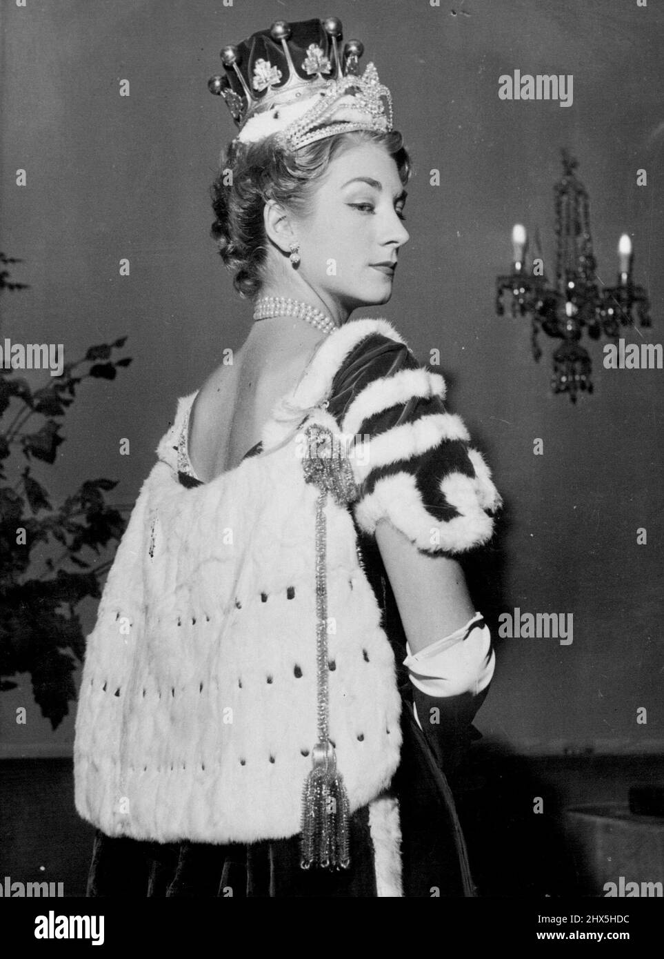 Magnificence - for one day. . . A model in the Royal dressmaker's ...