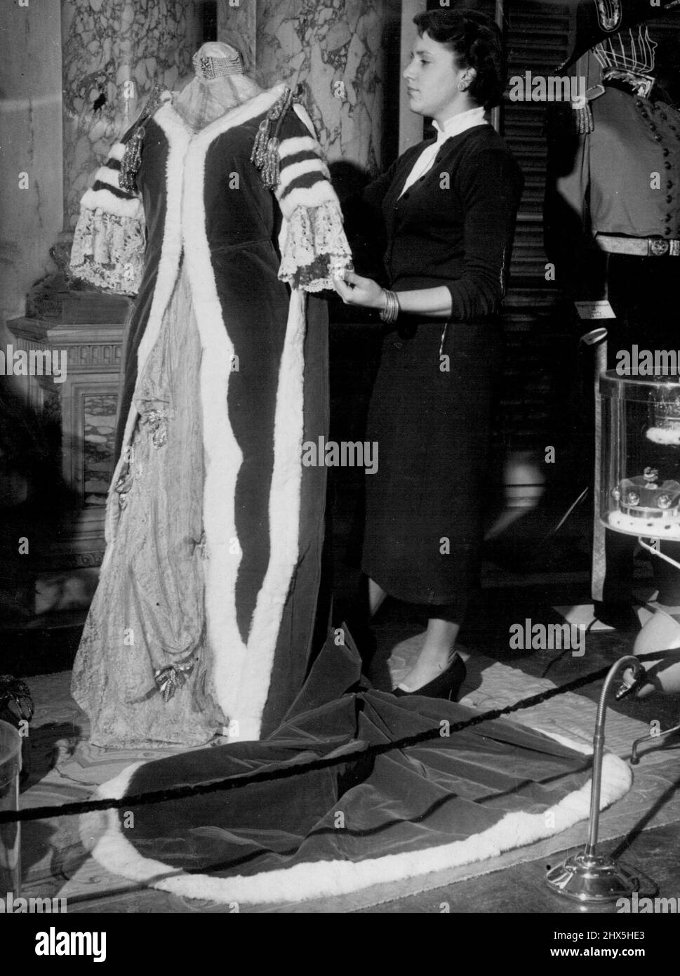 There may be few such expensive Coronation robes as the one ...