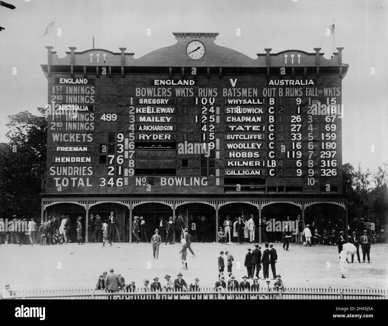 Cricket Grounds. July 18, 1950. Stock Photo
