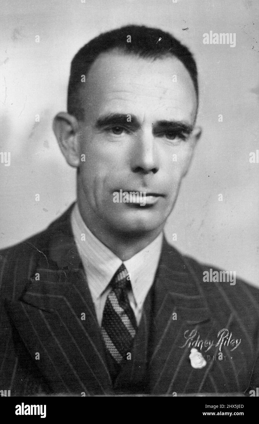 Mr. A. A. Shoebridge. November 26, 1955. Stock Photo