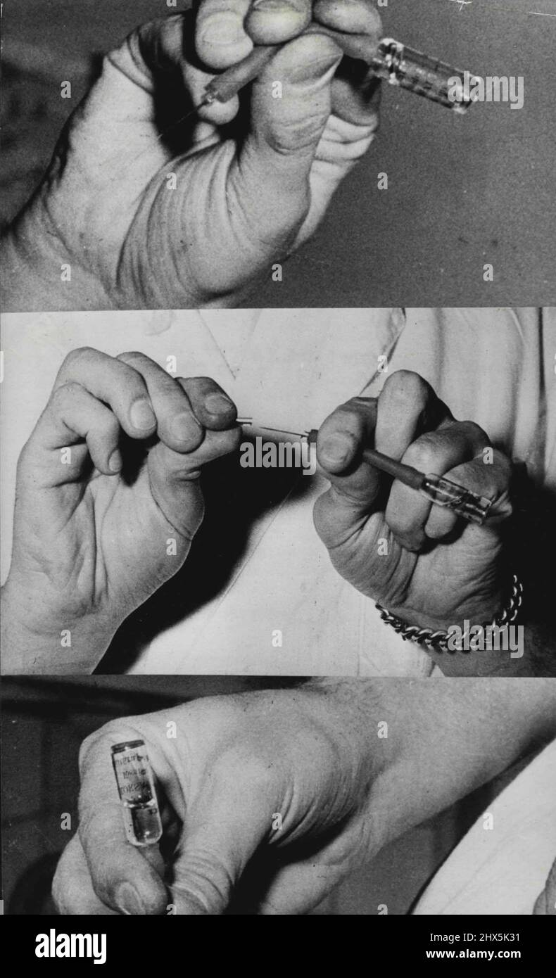 The Automatic Hyoidermic Syringe (Top) The "Ampin" (Middle) the
