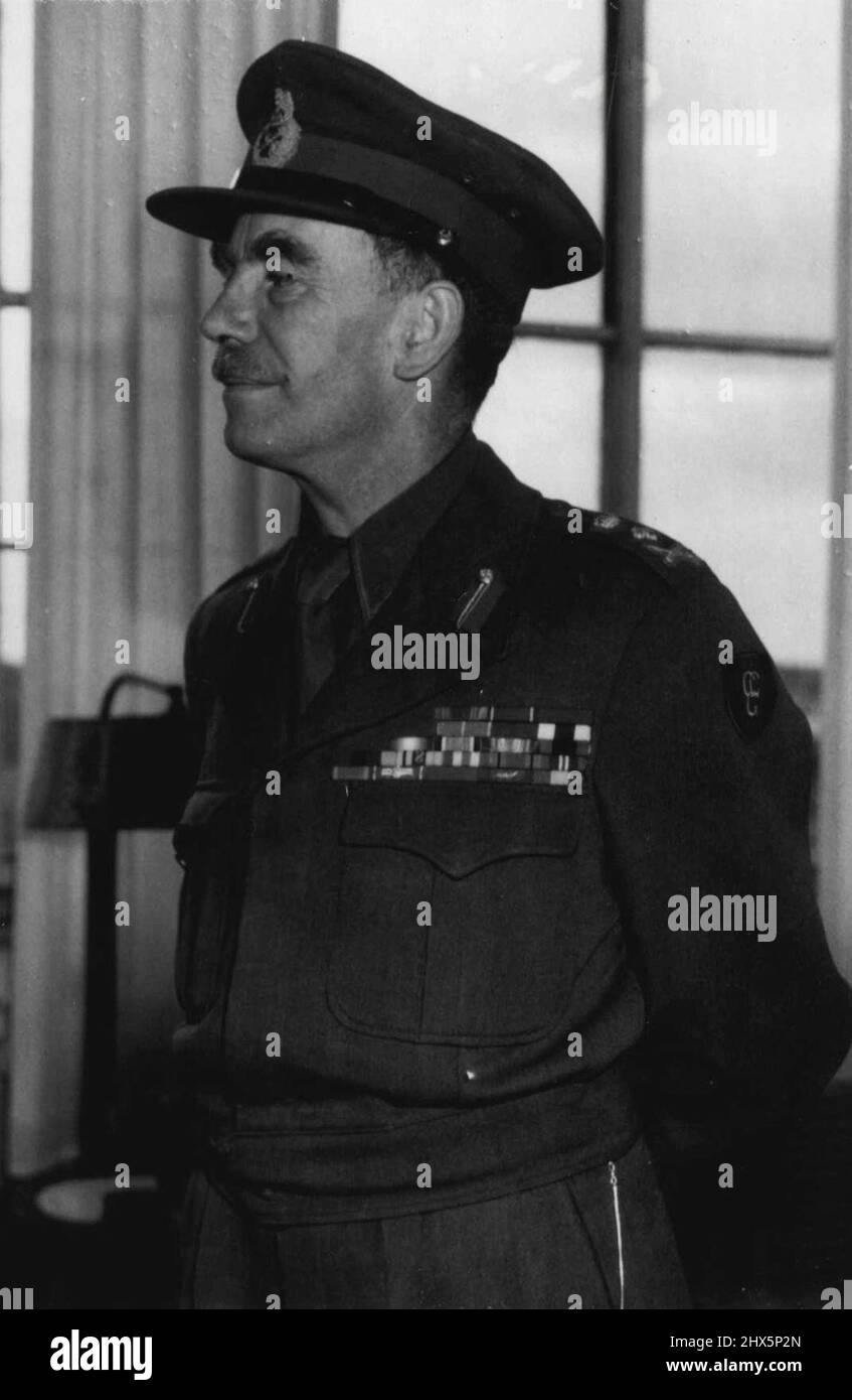 Gen. Sir Brian Robertson. July 17, 1948. Stock Photo