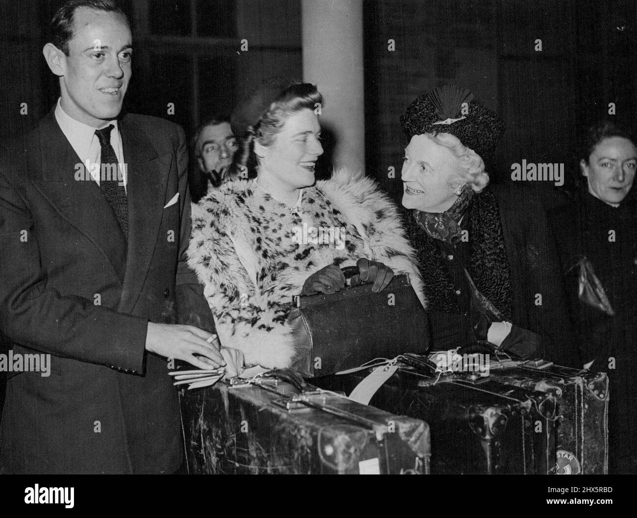 Lord & Lady Christopher Soames & Family - Statesman G.B.- Lady Mary (Nee Churchill). December 4, 1946. (Photo by The Associated Press Ltd.). Stock Photo