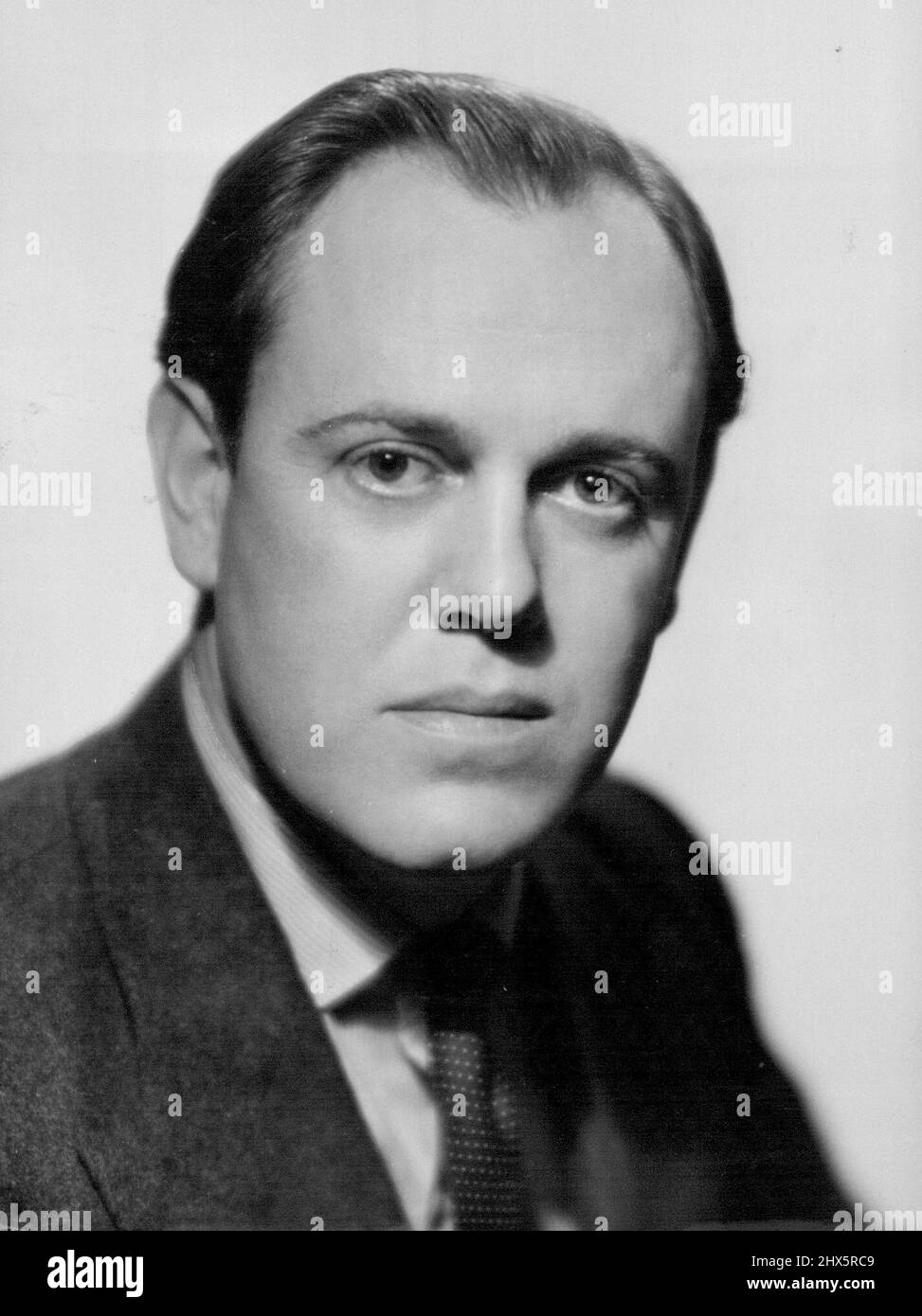 British Politicians: Christopher Soames, M.P. -- Conservative Member of Parliament for the Bedford Division of Bedfordshire; he is married to Mary, youngest daughter of Sir Winston Churchill. January 13, 1954. (Photo by Fayer, Camera Press). Stock Photo